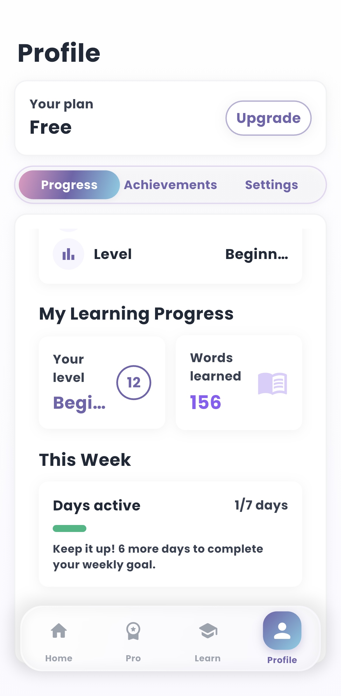 Progress Tracking